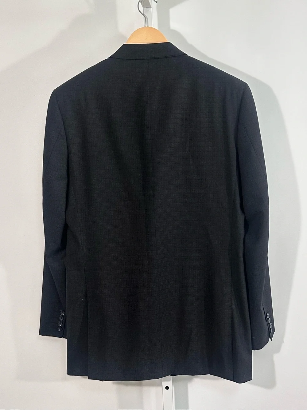 Privé Baroni Super 150’s Wool Blazer Sport Coat 40L gray Made Italy